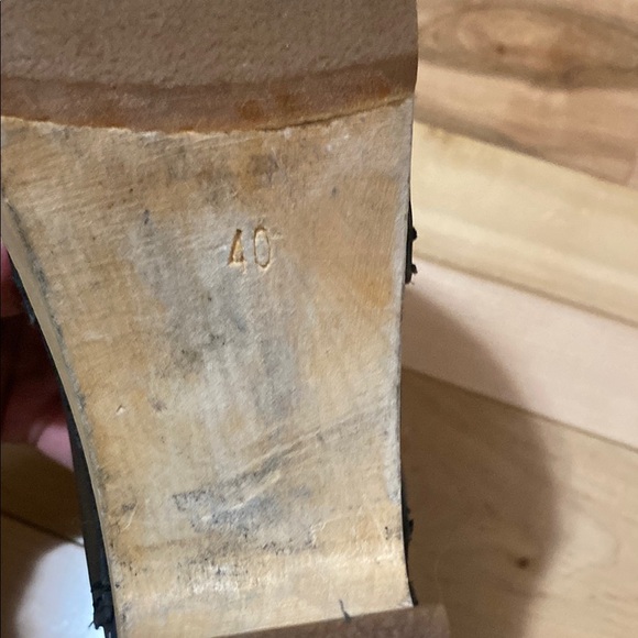 Women's Black Clog Style Ankle Boots - Picture 17 of 17